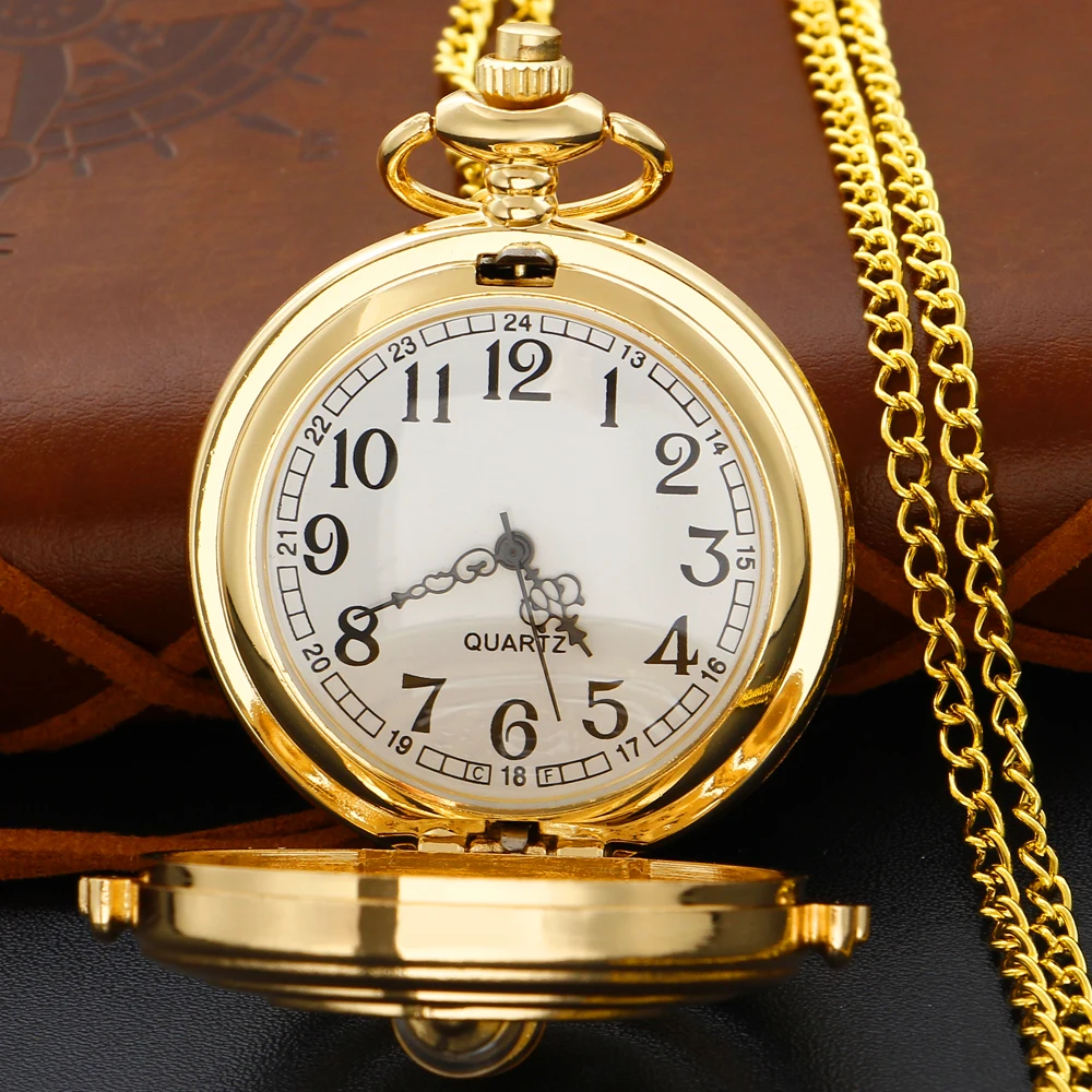Golden Hourglass Star Men's and Women's Quartz Pocket Watch Vintage Fashion Necklace Pendant Student Festival Gift Golden Hourglass Star Men's and Women's Quartz Pocket Watch Vintage Fashion Necklace Pendant Student Festival Gift