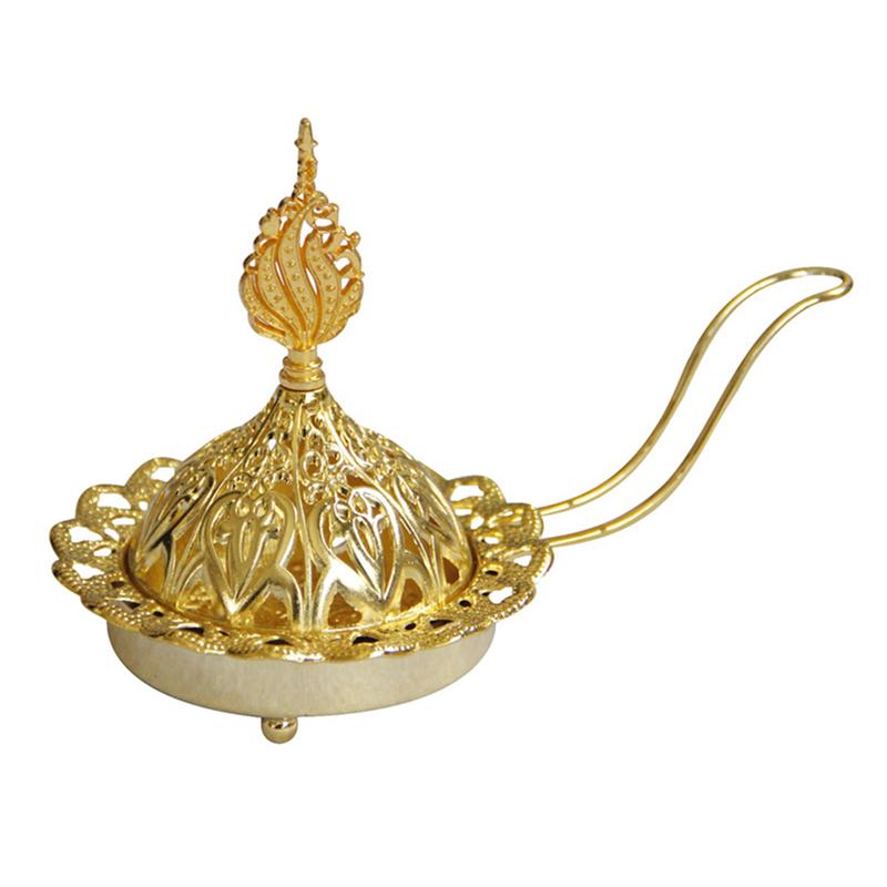 Golden Metal Arabic Incense Burner Golden Metal Arabic Incense Burner