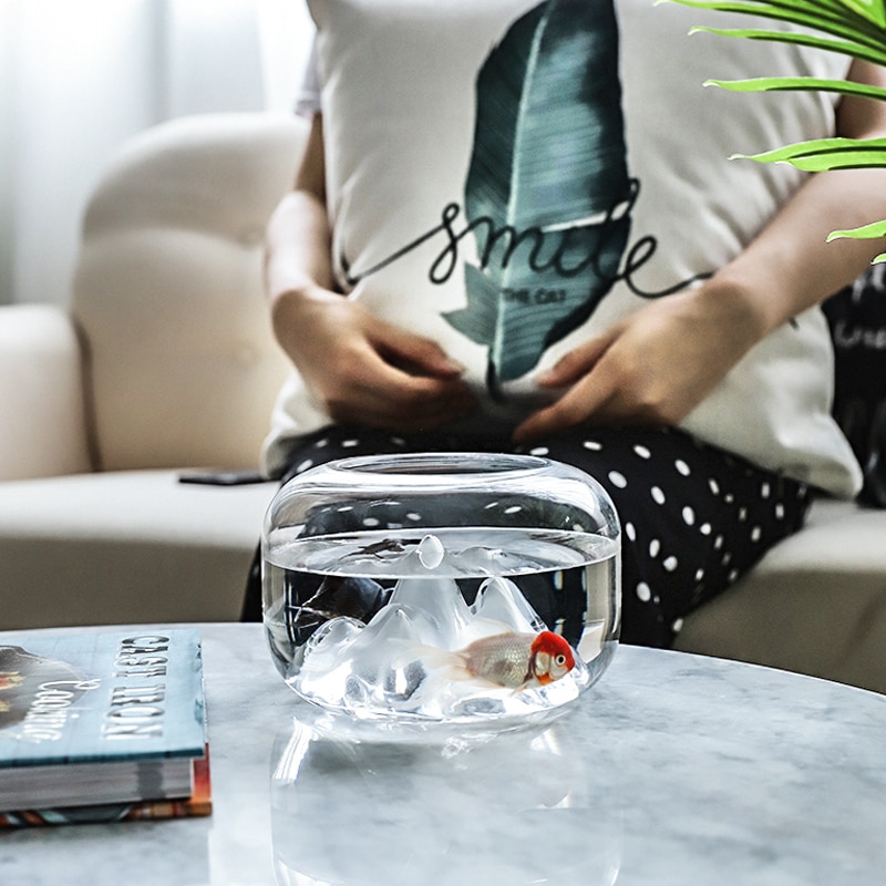 Goldfish Bowl with Mini Landscape Goldfish Bowl with Mini Landscape