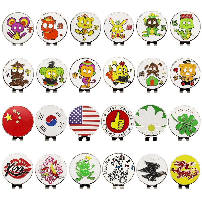 Golf Ball Marker Hat Clip Golf Ball Marker Hat Clip