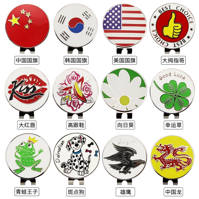 Golf Ball Marker Hat Clip Golf Ball Marker Hat Clip