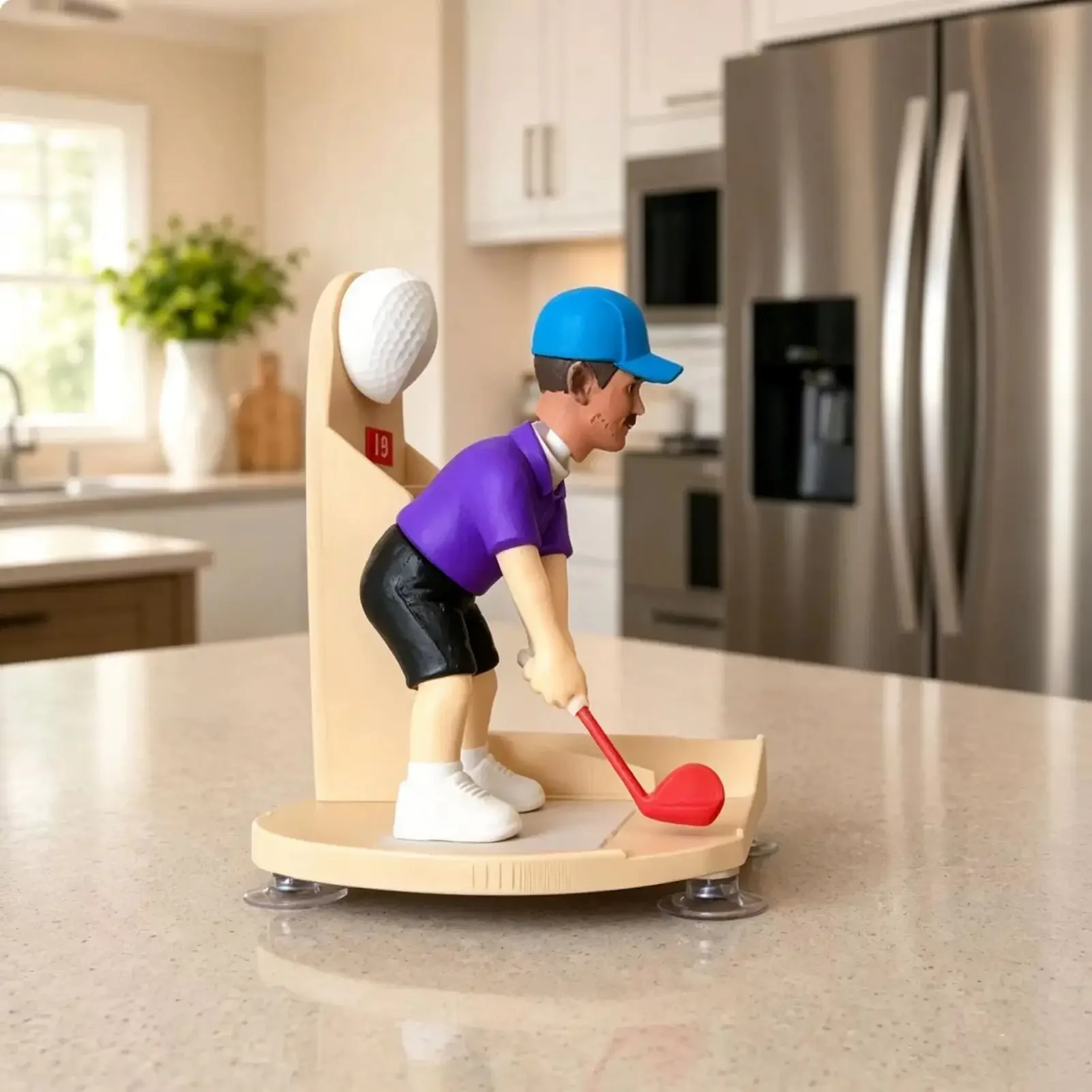 Golf Beer Bottle Opener 3D Printed Golfer Figurine Cap Remover Home Bar Tool For Golf Lovers Men Man Cave Accessory
