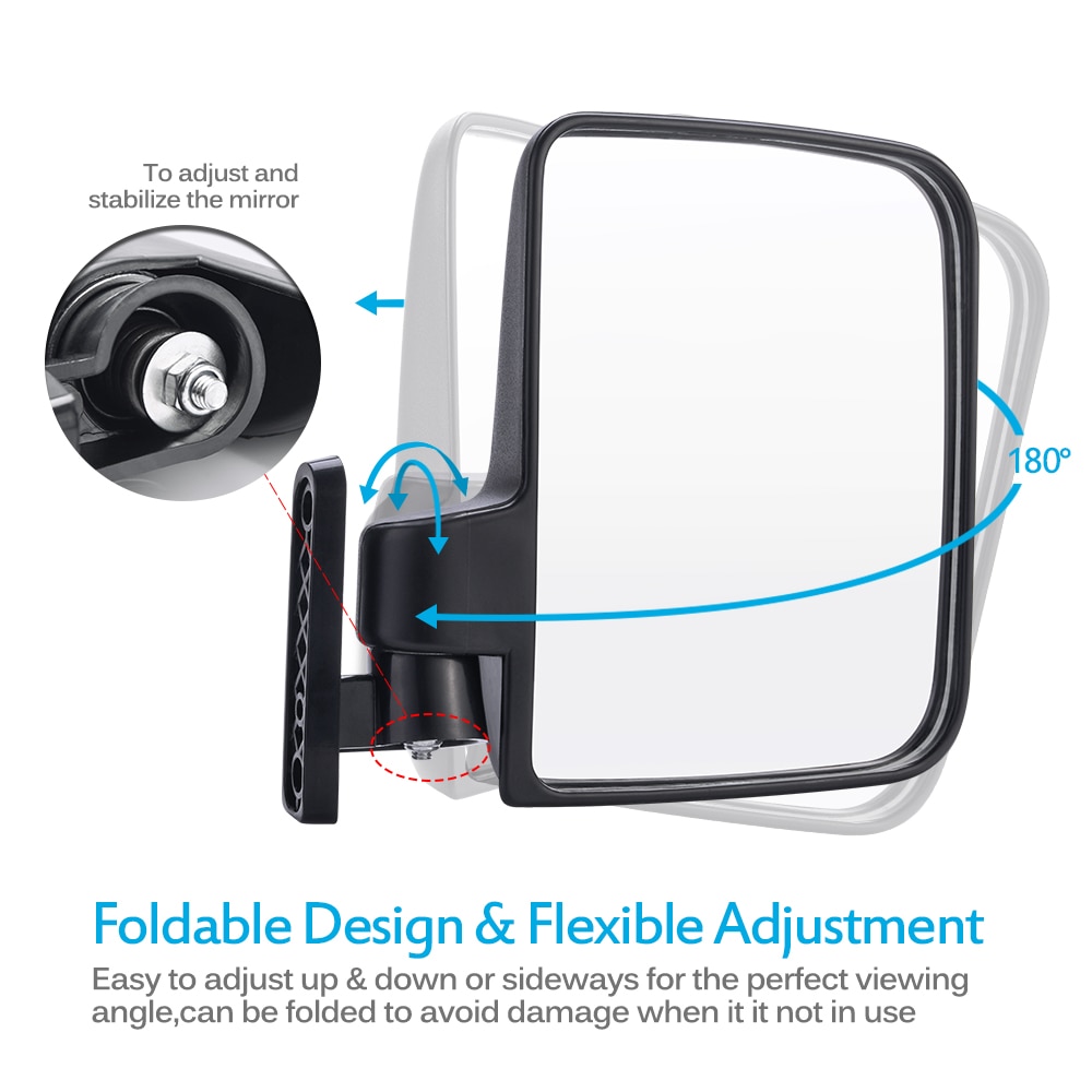 Golf Cart Mirrors Foldable Mirrors Golf Cart Mirrors Foldable Mirrors
