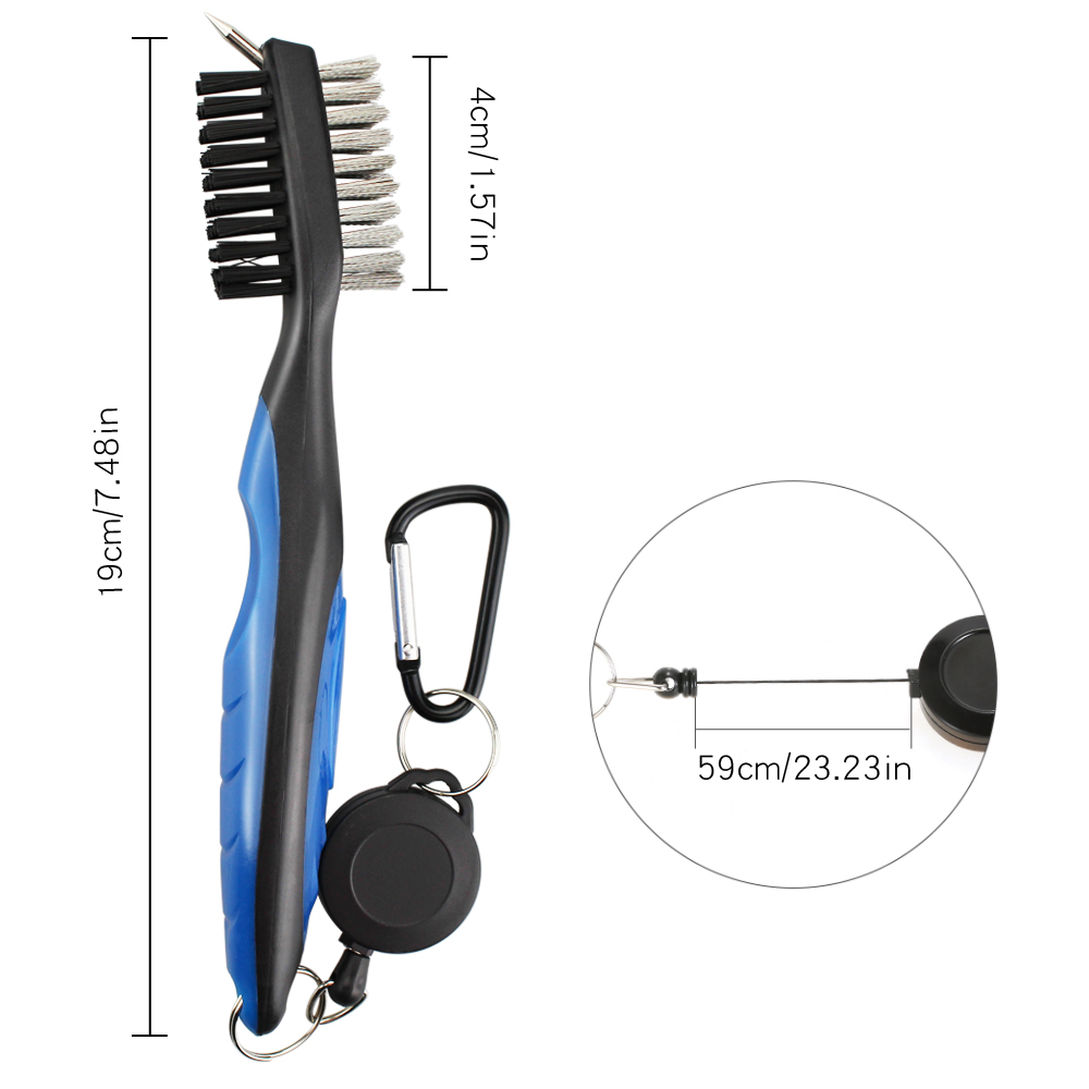 Golf Cleaning Brush with Carabiner Golf Cleaning Brush with Carabiner