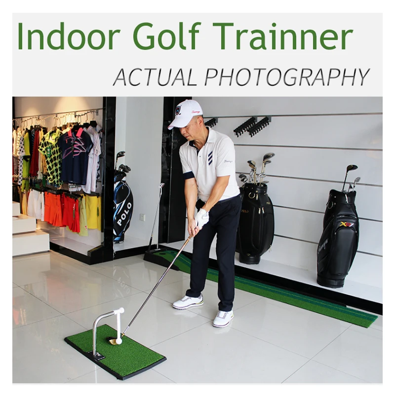 Golf Practic Swing Hitting Mat Exerciser Trainer 360 Degree Rotation Outdoor / Indoor Suitable For Beginners Training