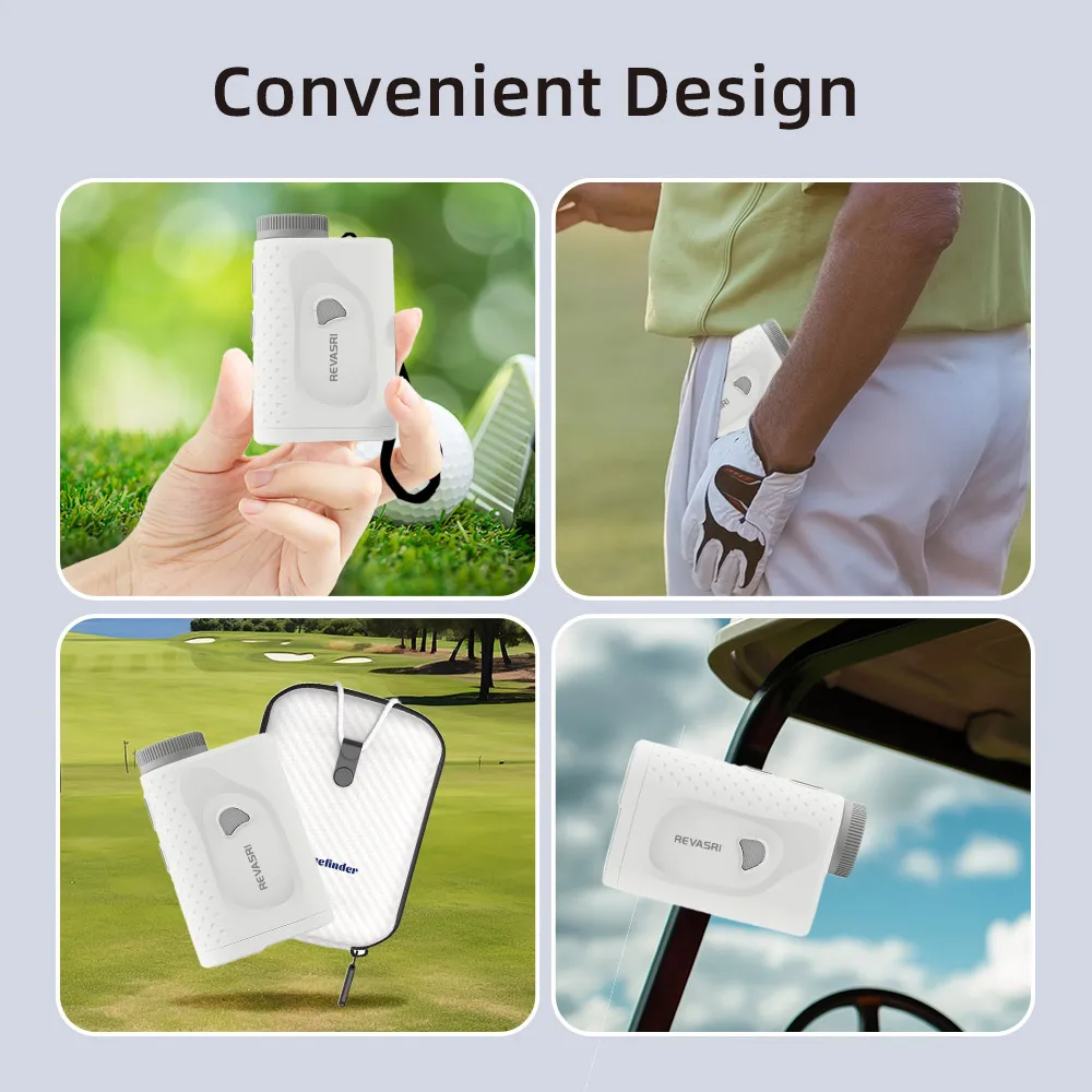 Golf Rangefinder with Slope 1000 Yards Range Finder Golfing 6X Magnification Flag Pole Locking Vibration Magnet Stripe
