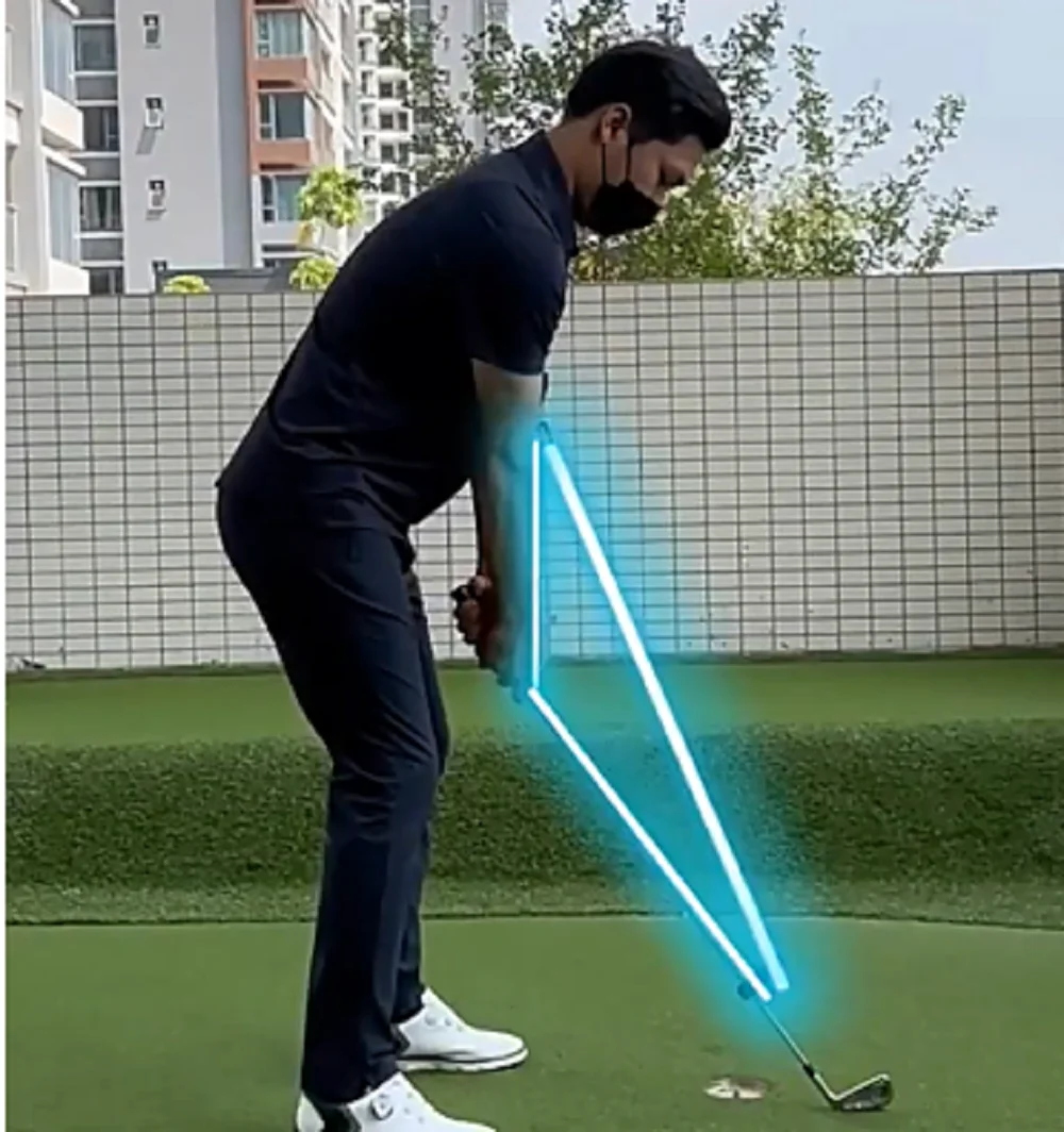 Golf Swing Elastic Rope Strength Practitioner Beginner's Swing Training Golf Auxiliary Exerciser Practice Supplies