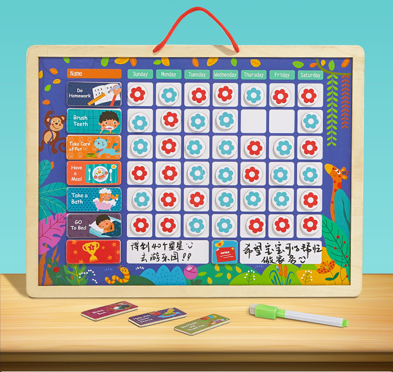 Good Habits Chart Montessori Toy Good Habits Chart Montessori Toy