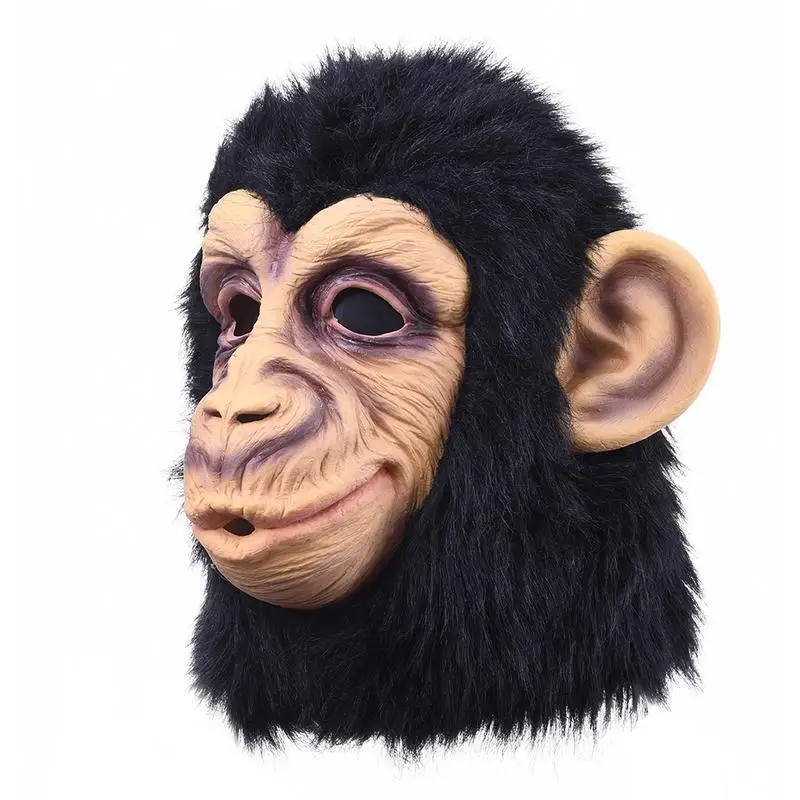Gorilla Monkey Halloween Masks Adult Full Face Funny Mask Latex Halloween Party Cosplay Costume Masquerade Realistic Gorilla Monkey Halloween Masks Adult Full Face Funny Mask Latex Halloween Party Cosplay Costume Masquerade Realistic