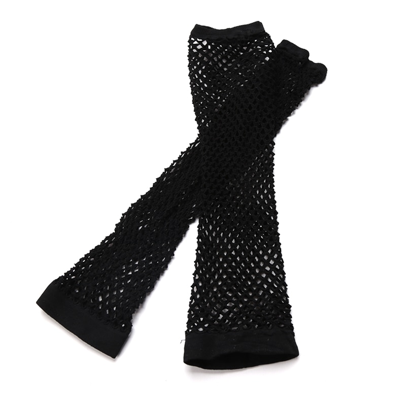 Goth Fingerless Fishnet Gloves Goth Fingerless Fishnet Gloves