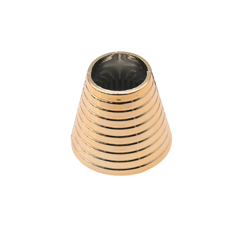 Goth Punk Alloy Plated Hair Ring Geometric Metal Hair Band for Women Fake Metal Ponytail Holder Hairclips Hair