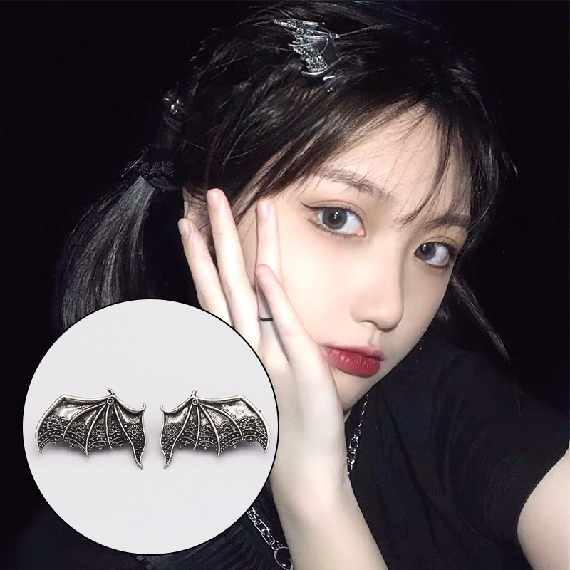 Gothic Metal Bat Wing Hair Clips