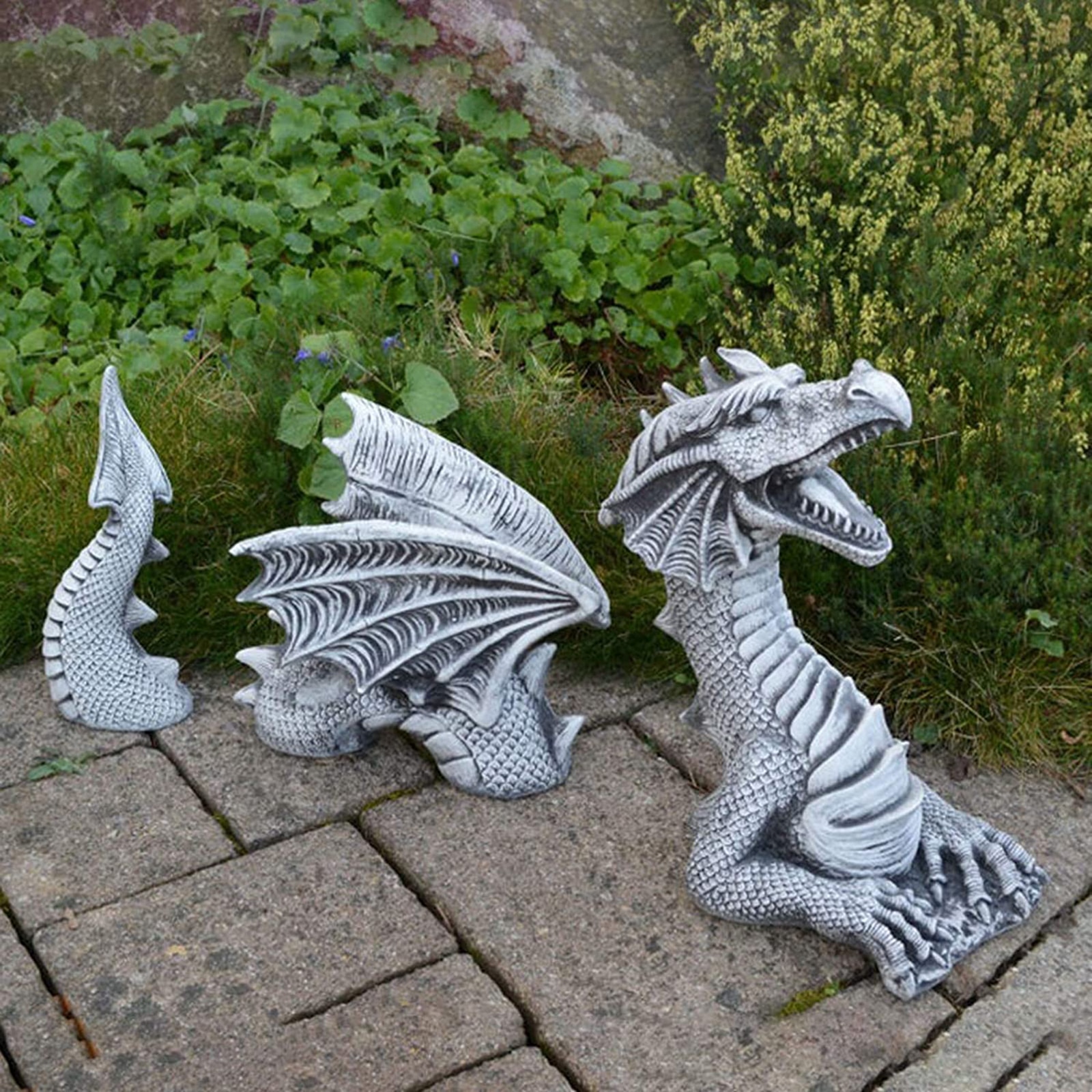 Gothic Resin Dragon Lawn Ornament Gothic Resin Dragon Lawn Ornament