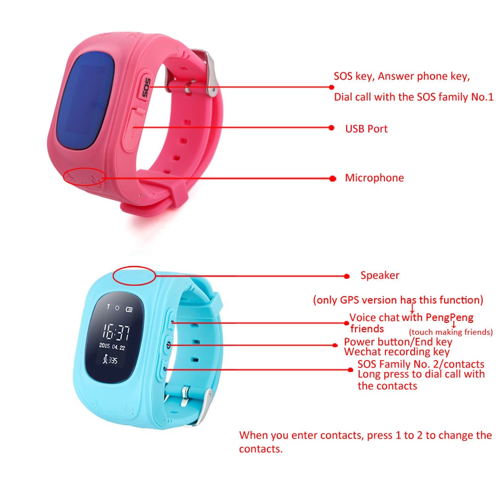 GPS Tracker Watch Safety Locator GPS Tracker Watch Safety Locator