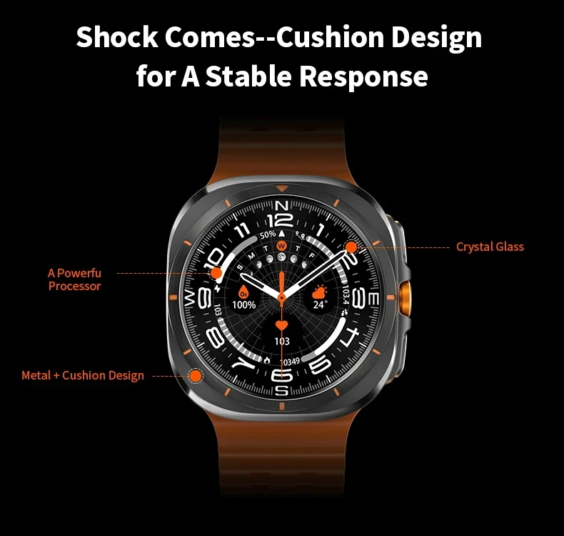 GPS Watch 7 Ultra 47mm Smart Watch IP68 Waterproof Bluetooth Call Compass Smartwatch for Men Women 1.43″ AMOLED Screen