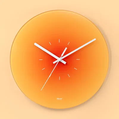 Gradient Color Glass Sunset Clock Gradient Color Glass Sunset Clock