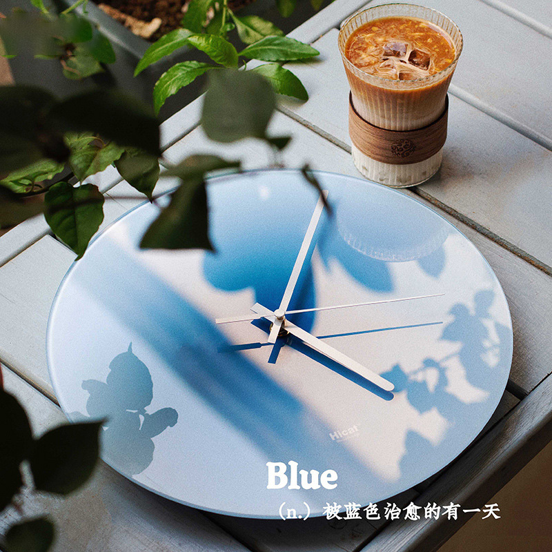 Gradient Color Glass Sunset Clock Gradient Color Glass Sunset Clock