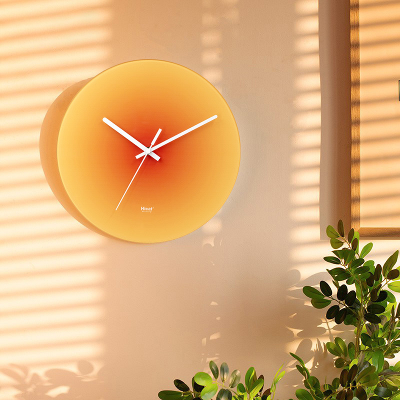 Gradient Color Glass Sunset Clock Gradient Color Glass Sunset Clock