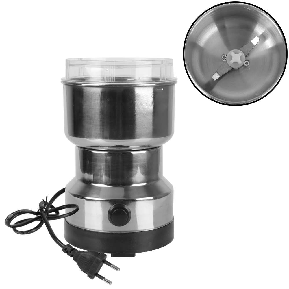 Grains Grinder Machine Kitchen Multifunctional Coffe Chopper Blades Nuts Beans Spices Blender Electric Coffee Grinder