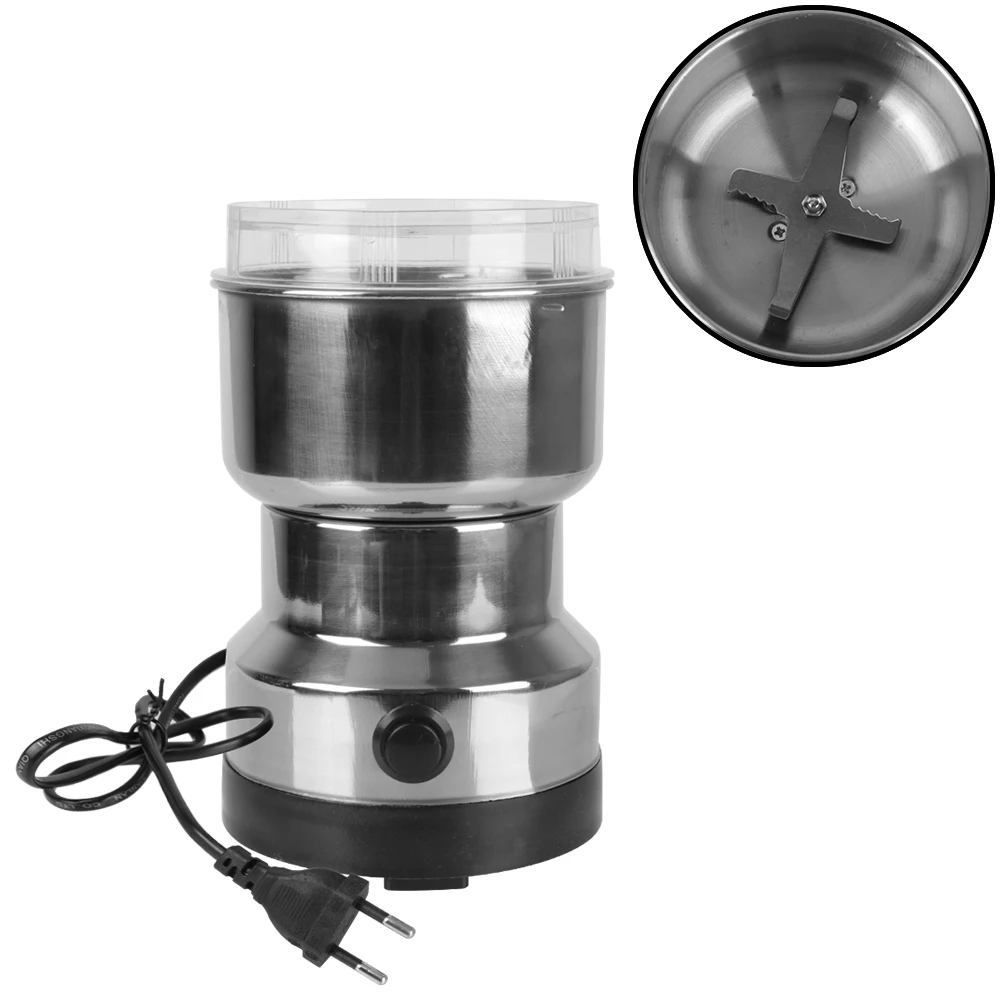 Grains Grinder Machine Kitchen Multifunctional Coffe Chopper Blades Nuts Beans Spices Blender Electric Coffee Grinder