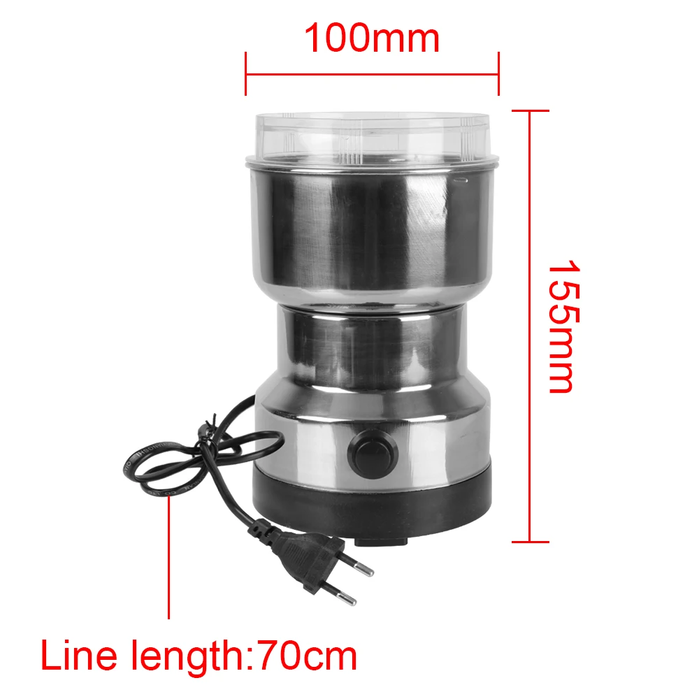 Grains Grinder Machine Kitchen Multifunctional Coffe Chopper Blades Nuts Beans Spices Blender Electric Coffee Grinder