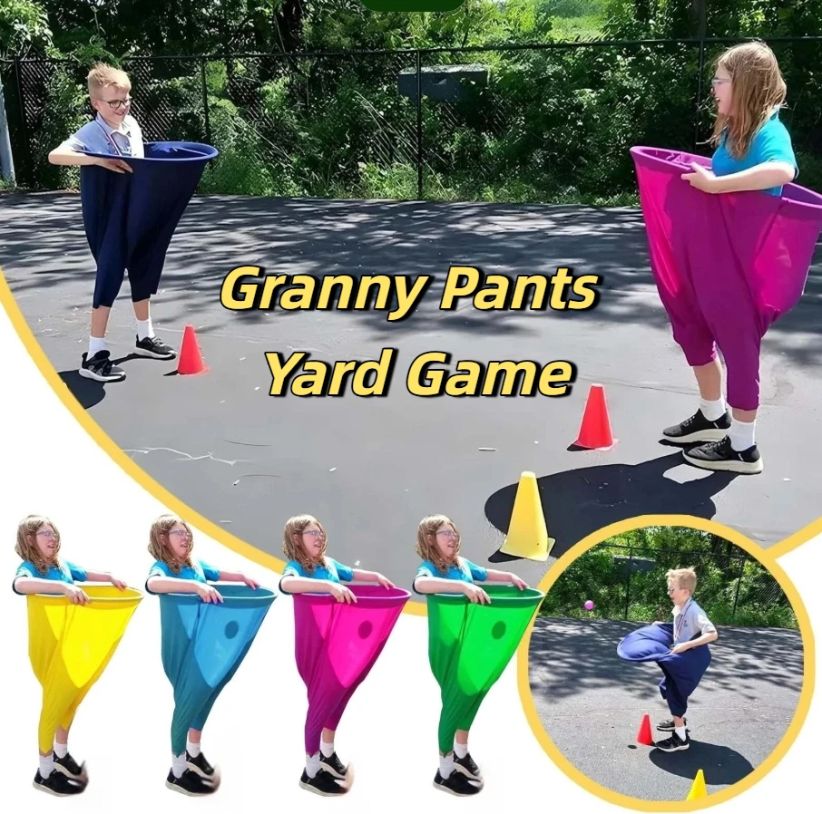 Granny Pants Party Rush Yard Game – The Ultimate Backyard Party Game – Funny Games Parent Child Pitching Game Props And Granny Pants Party Rush Yard Game – The Ultimate Backyard Party Game – Funny Games Parent Child Pitching Game Props And