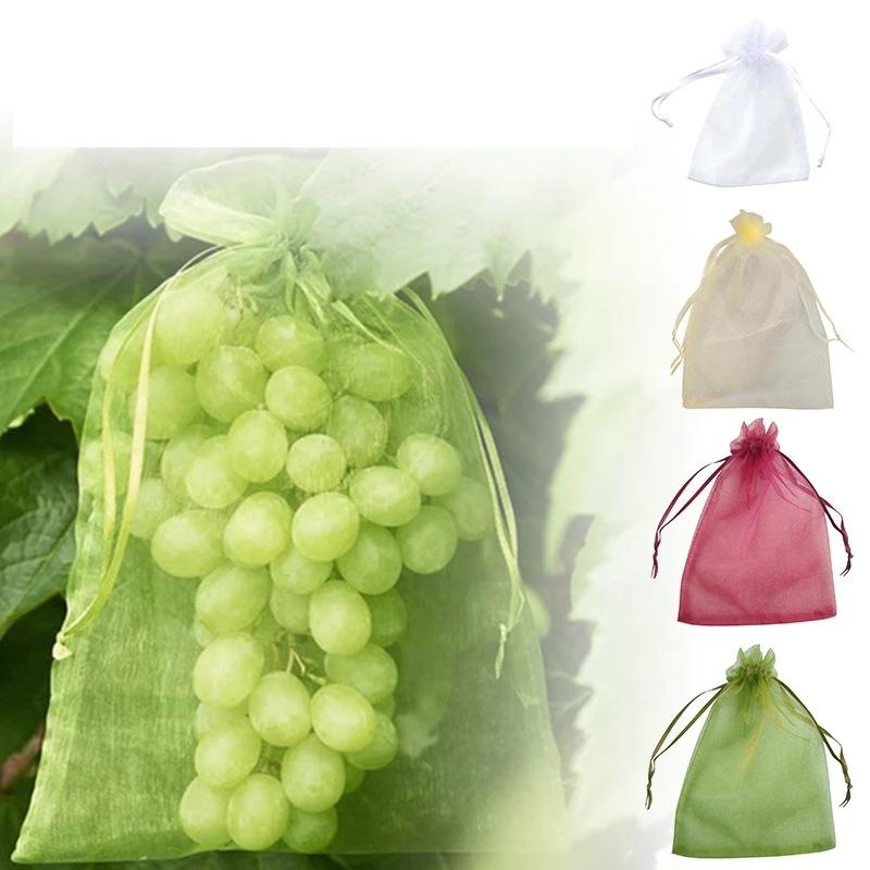 Grapes Fruit Protection Bags Garden Mesh Bags Agricultural Orchard Pest Control Anti-Bird Netting Vegetable Bags