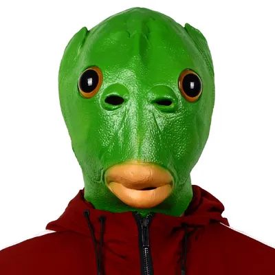 Green Fish Head Mask Halloween Funny Cosplay Costume Mask Unisex Adult Carnival Party Headdress Props Green Fish Head Mask Halloween Funny Cosplay Costume Mask Unisex Adult Carnival Party Headdress Props