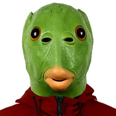 Green Fish Head Mask Halloween Funny Cosplay Costume Mask Unisex Adult Carnival Party Headdress Props Green Fish Head Mask Halloween Funny Cosplay Costume Mask Unisex Adult Carnival Party Headdress Props