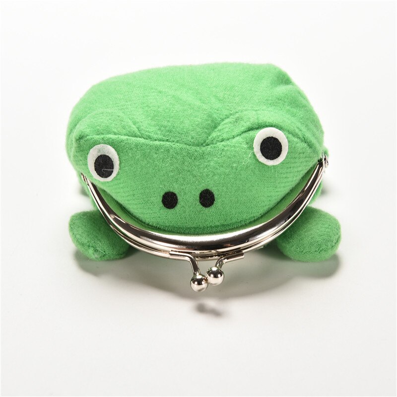 Green Flannel Frog Purse
