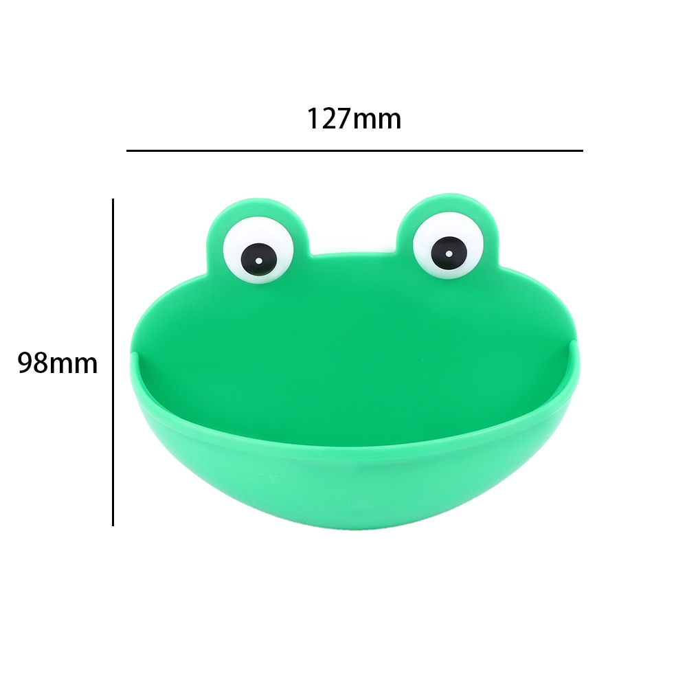 Green Frog Suction Cup Soap Dish