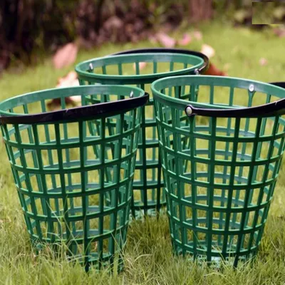 Green Golf Ball Basket with Handle Green Golf Ball Basket with Handle