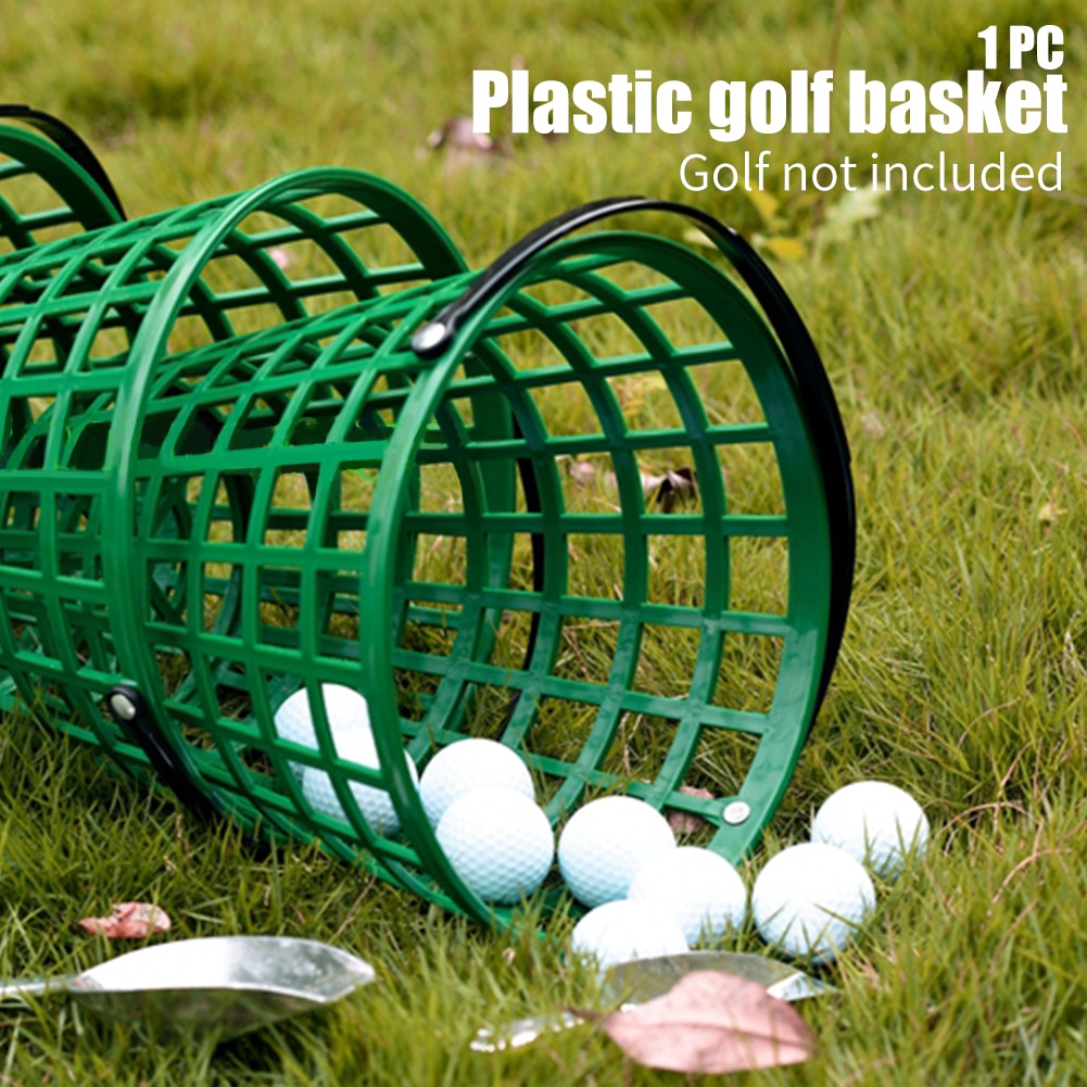 Green Golf Ball Basket with Handle Green Golf Ball Basket with Handle