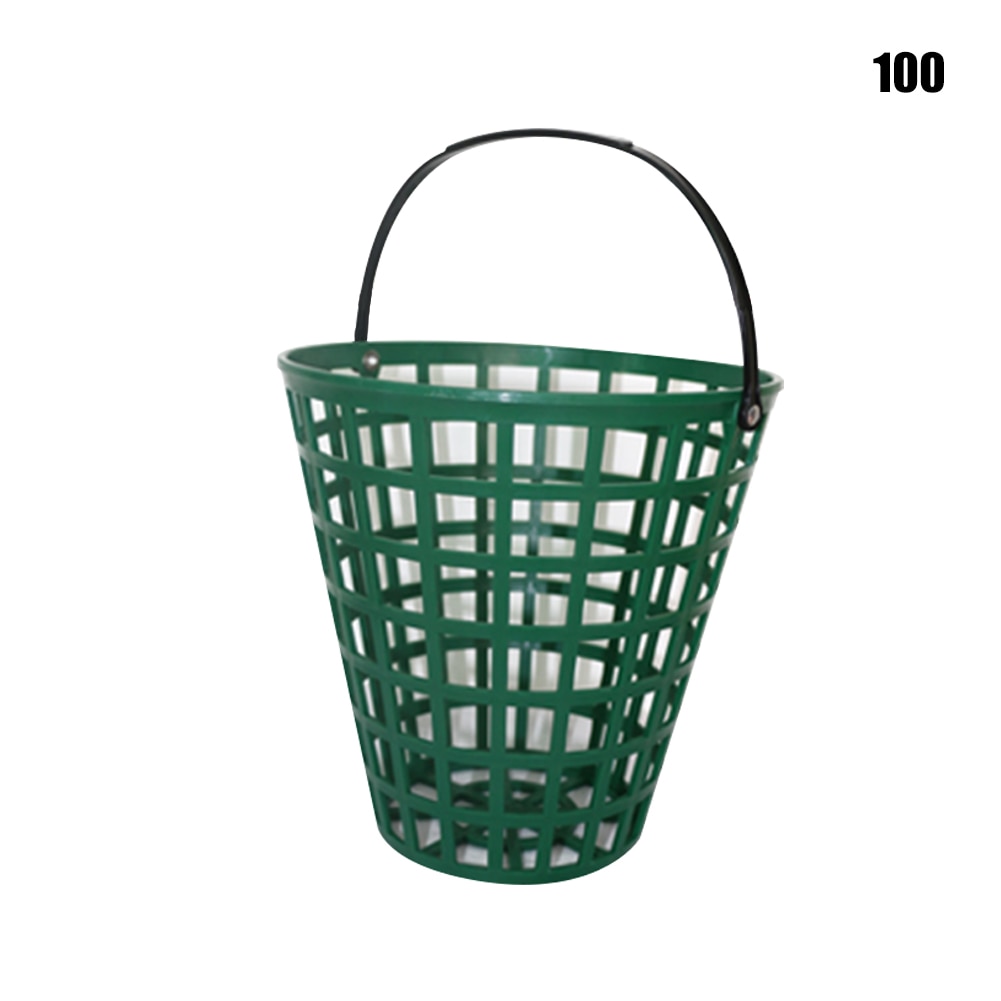 Green Golf Ball Basket with Handle Green Golf Ball Basket with Handle