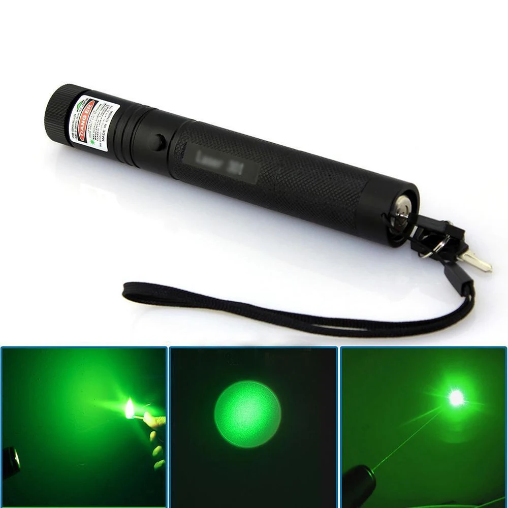 Green Laser Pointer Pen 301 532nm High Power Glare Outdoor Flashlight Professional Travel Indicator Hunting Laser Device