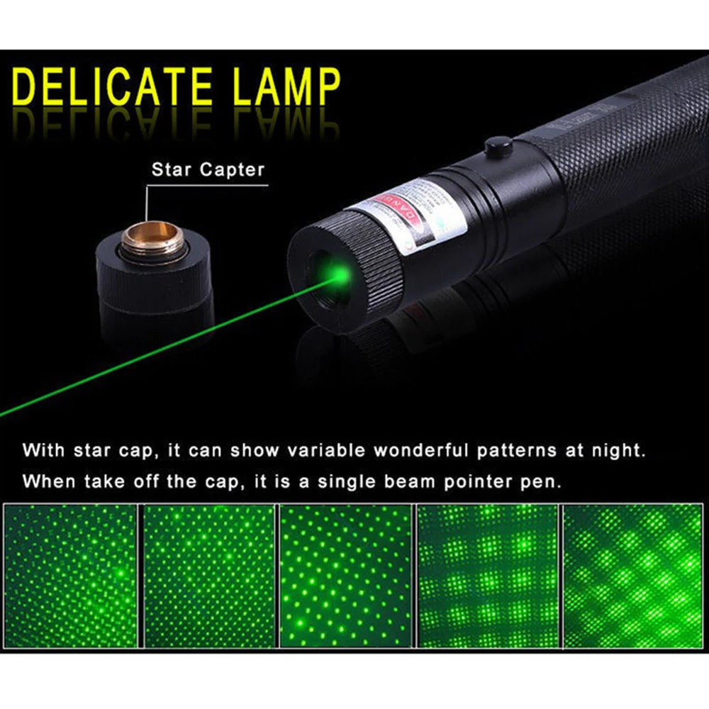 Green Laser Pointer Pen 301 532nm High Power Glare Outdoor Flashlight Professional Travel Indicator Hunting Laser Device