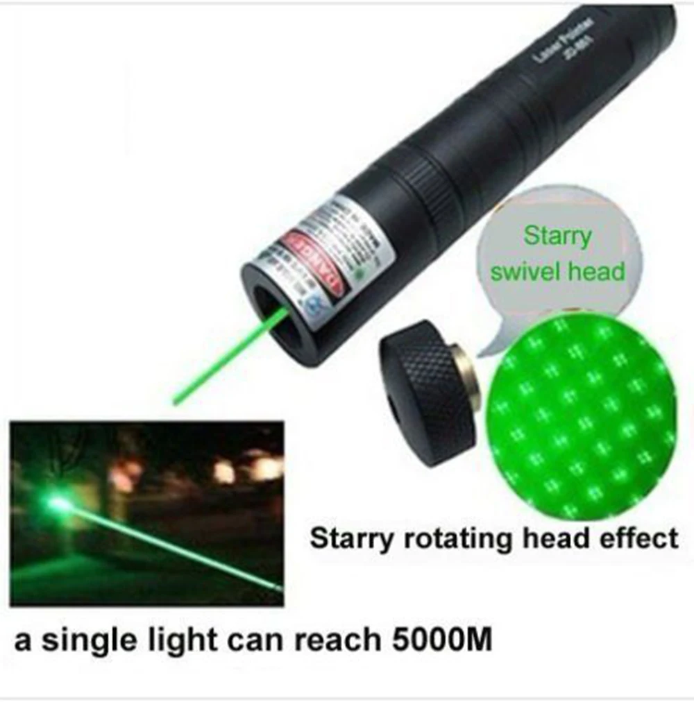 Green Laser Pointer Pen 301 532nm High Power Glare Outdoor Flashlight Professional Travel Indicator Hunting Laser Device