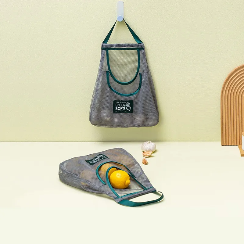 Green Multi Purpose Storage Household Hanging Bag Fruits And Vegetables Portable And Breathable Hanging Storage Bag Green Multi Purpose Storage Household Hanging Bag Fruits And Vegetables Portable And Breathable Hanging Storage Bag