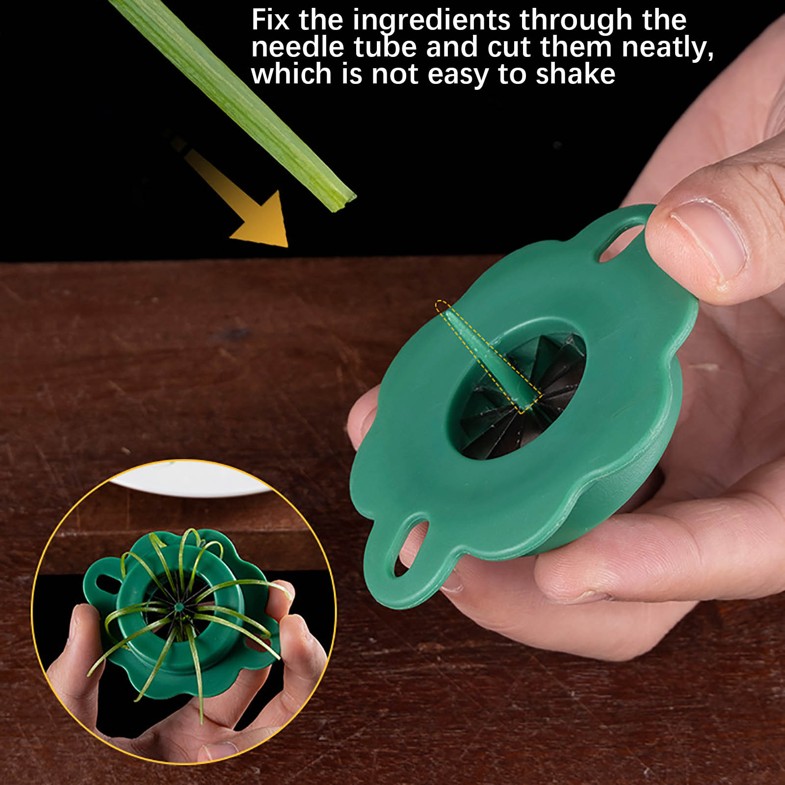 Green Onion Slicer Shredder Tool