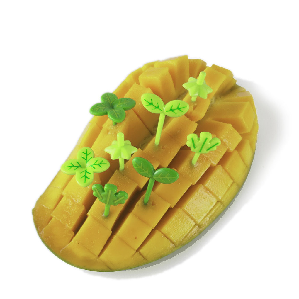 Green Plant Bento Food Picks (8 pcs)