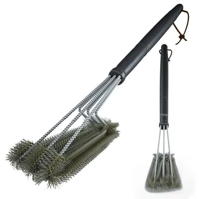Grill Cleaning Brush BBQ Tool Grill Brush 3 Stainless Steel Brushes In 1 Cleanin Bbq Accessories Best Cleaner Barbecue Grill Cleaning Brush BBQ Tool Grill Brush 3 Stainless Steel Brushes In 1 Cleanin Bbq Accessories Best Cleaner Barbecue