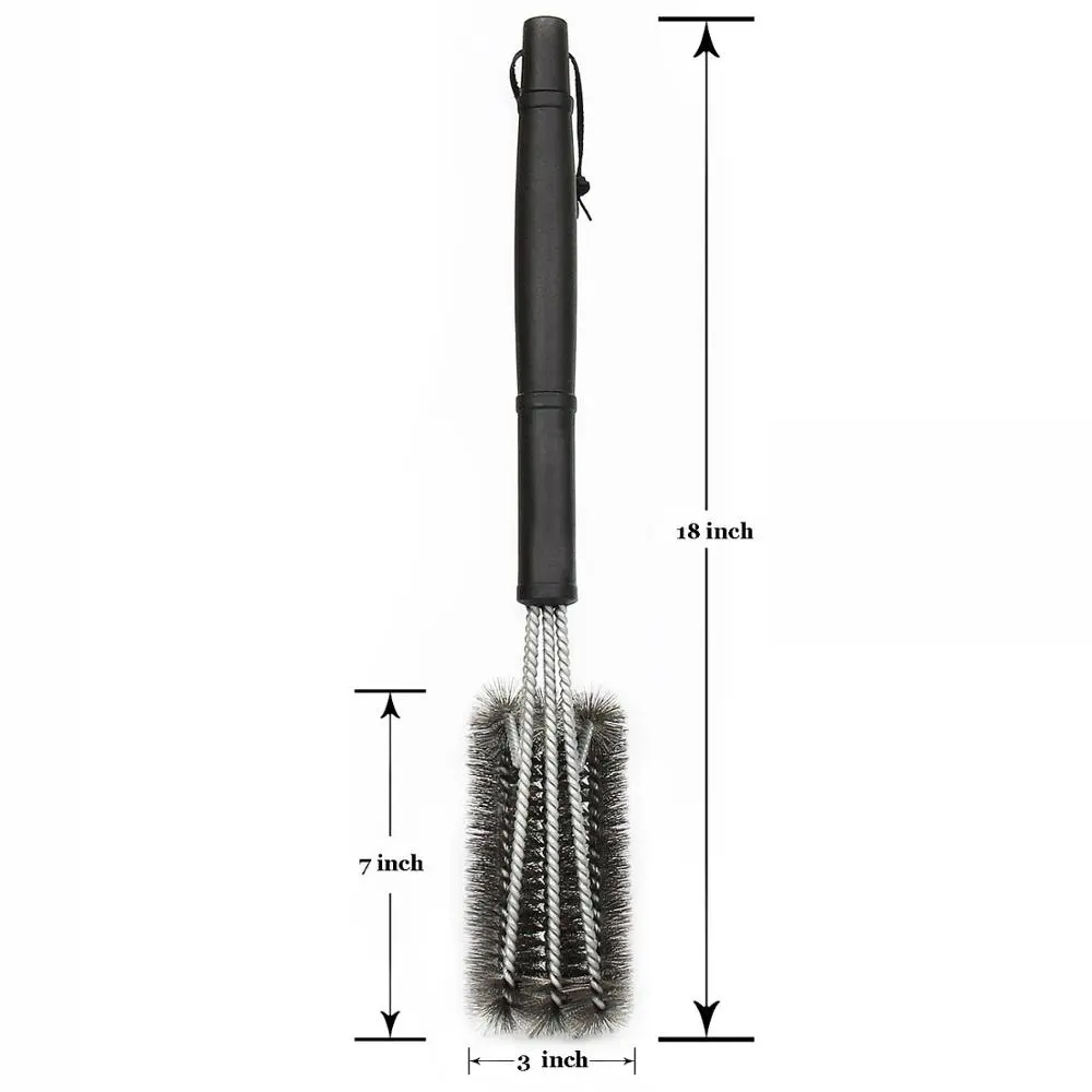 Grill Cleaning Brush BBQ Tool Grill Brush 3 Stainless Steel Brushes In 1 Cleanin Bbq Accessories Best Cleaner Barbecue Grill Cleaning Brush BBQ Tool Grill Brush 3 Stainless Steel Brushes In 1 Cleanin Bbq Accessories Best Cleaner Barbecue