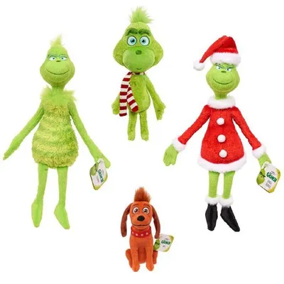 Grinch Dolls Soft Plush Toys (Set of 4) Grinch Dolls Soft Plush Toys (Set of 4)