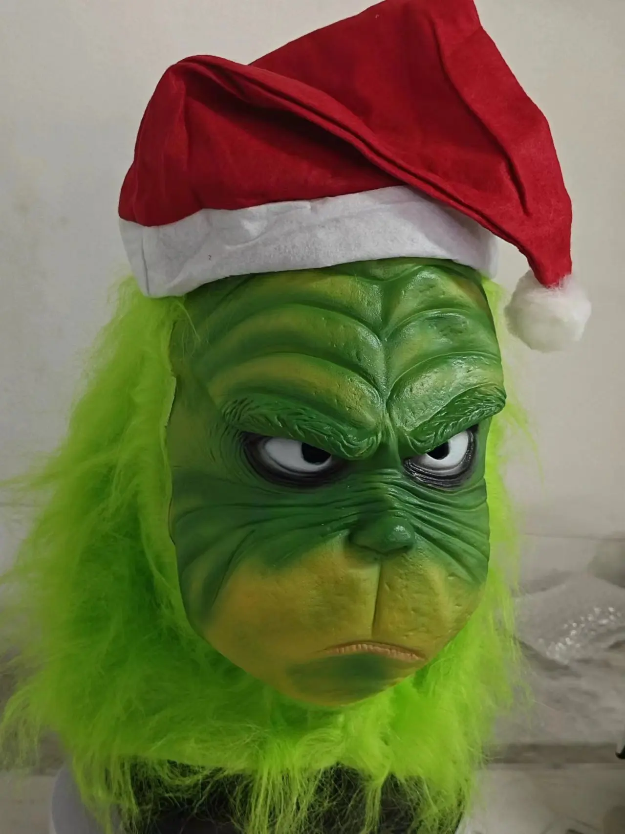 Grinch Green Monster Role Play Halloween Mask Latex Costume Festival Party Props Green Costume Props Decoration Grinch Green Monster Role Play Halloween Mask Latex Costume Festival Party Props Green Costume Props Decoration