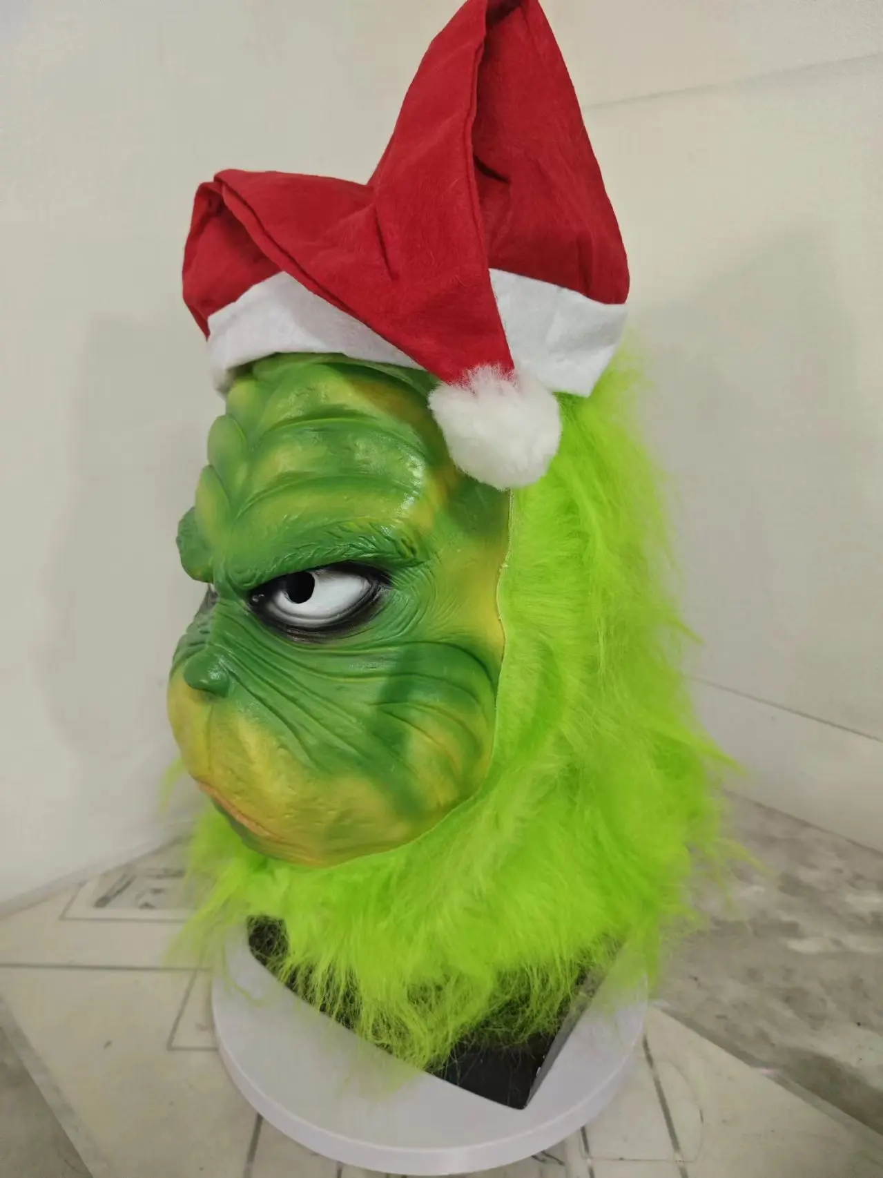 Grinch Green Monster Role Play Halloween Mask Latex Costume Festival Party Props Green Costume Props Decoration Grinch Green Monster Role Play Halloween Mask Latex Costume Festival Party Props Green Costume Props Decoration