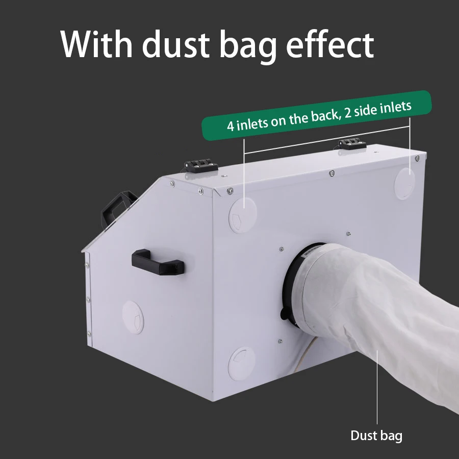 Grinding Dust Box Metal Structure Dust Box Ventilation Fan Dust Extraction Box for Craft Work Sanding Polishing Grinding Dust Box Metal Structure Dust Box Ventilation Fan Dust Extraction Box for Craft Work Sanding Polishing