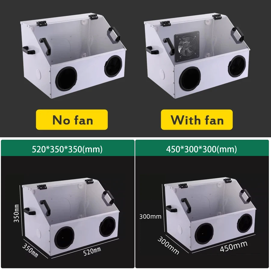 Grinding Dust Box Metal Structure Dust Box Ventilation Fan Dust Extraction Box for Craft Work Sanding Polishing Grinding Dust Box Metal Structure Dust Box Ventilation Fan Dust Extraction Box for Craft Work Sanding Polishing