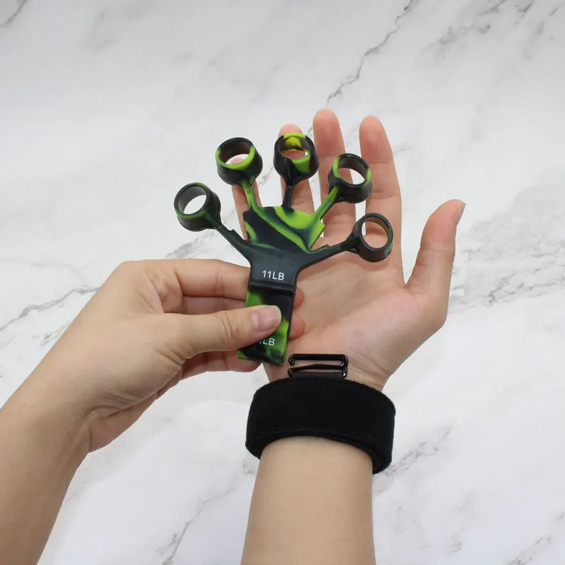 Grip Strengthener Finger Gripper Finger Exerciser Guitar Finger Exerciser 6 Resistant Levels Recovery Physical Tools