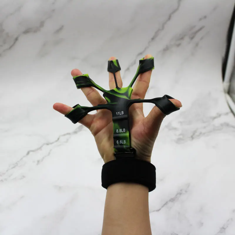 Grip Strengthener Finger Gripper Finger Exerciser Guitar Finger Exerciser 6 Resistant Levels Recovery Physical Tools