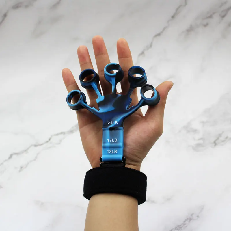 Grip Strengthener Finger Gripper Finger Exerciser Guitar Finger Exerciser 6 Resistant Levels Recovery Physical Tools